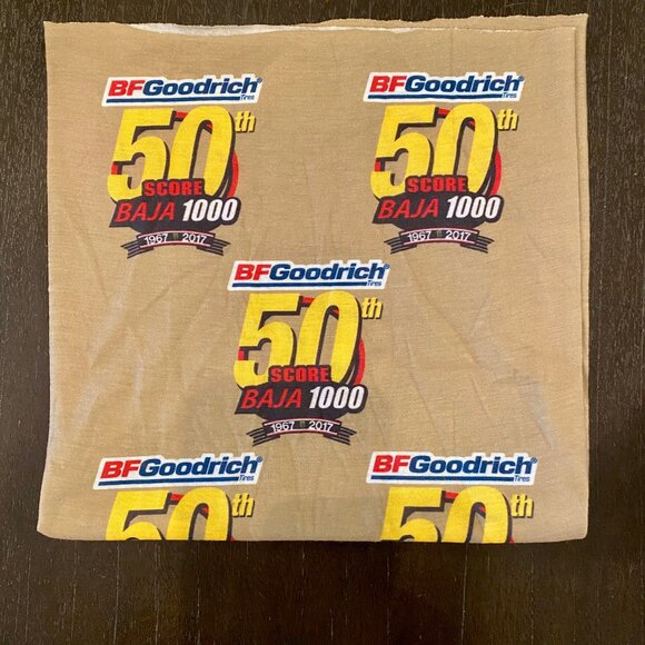 BF‎ Goodrich 50th Baja 1000 Neck Gaiter Face Mask Bandana 1967-2017 - Picture 1 of 3